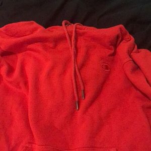 red champion hoodie